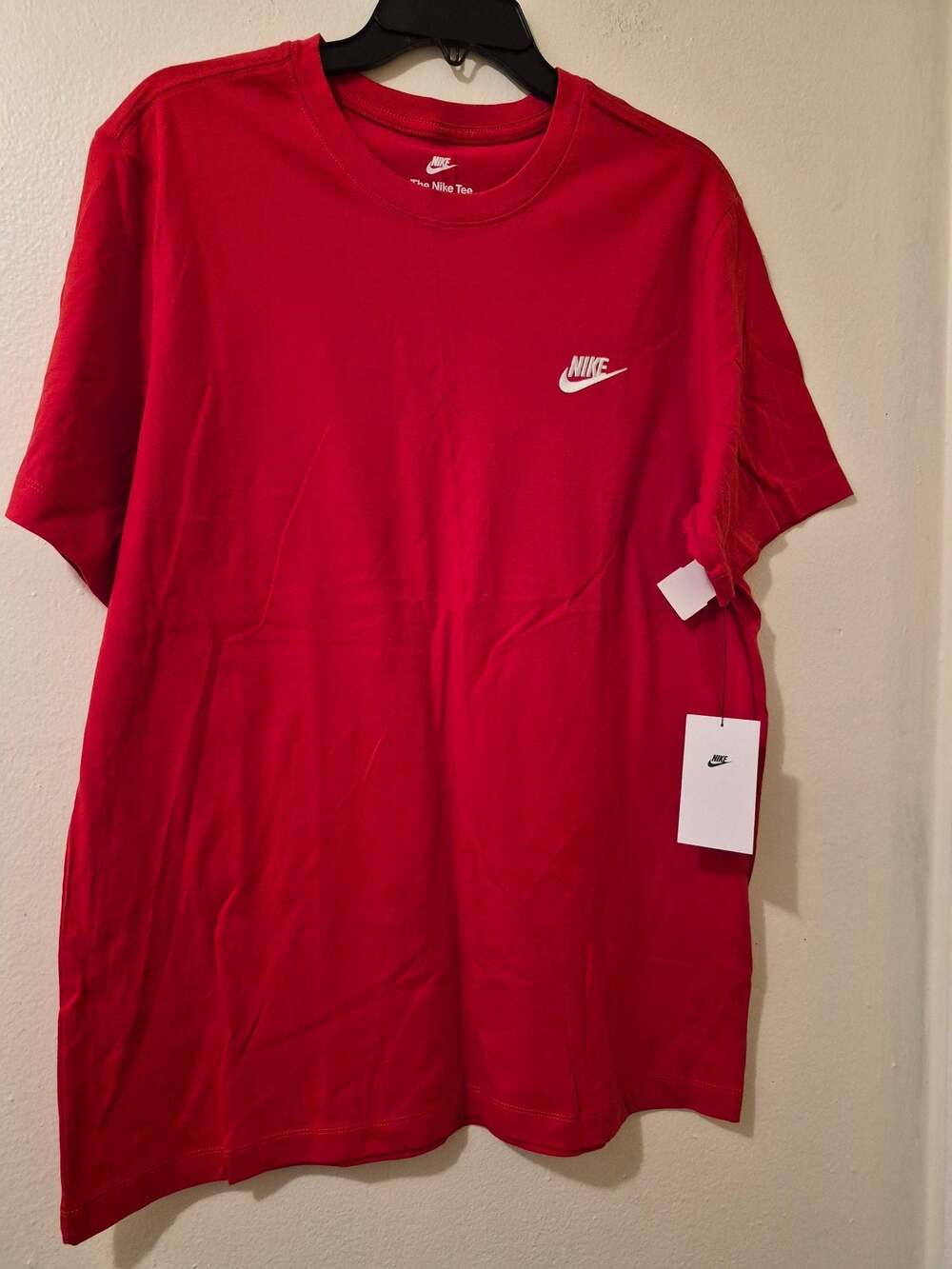 Nike Sportswear Club Men's T-Shirt University Red White Size L